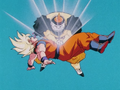 Android 19 hits Goku