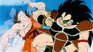 Raditz elbows Goku