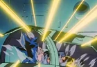 Goku breaks out of his containment machine with an Explosive Wave
