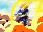 Vegeta after firing the Final Flash