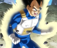 Vegeta training after the battle with Beerus