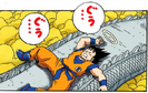 Goku sleeps on Snake Way