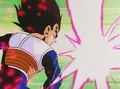 Vegeta deflects Frieza's beam