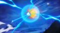 Fused Zamas' Holy Wrath vs Goku's God Kamehameha