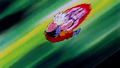 Frieza rams on Goku using his Nova Strike