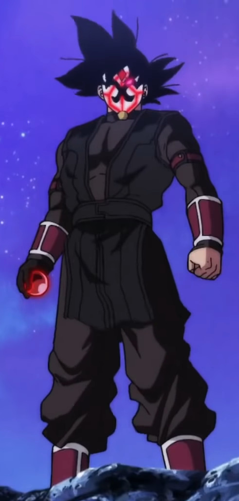 A brown haired super saiyan with outfit like goku black in dragon ball  drawing style