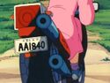 Bulma on her bike