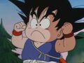 Goku acting tough