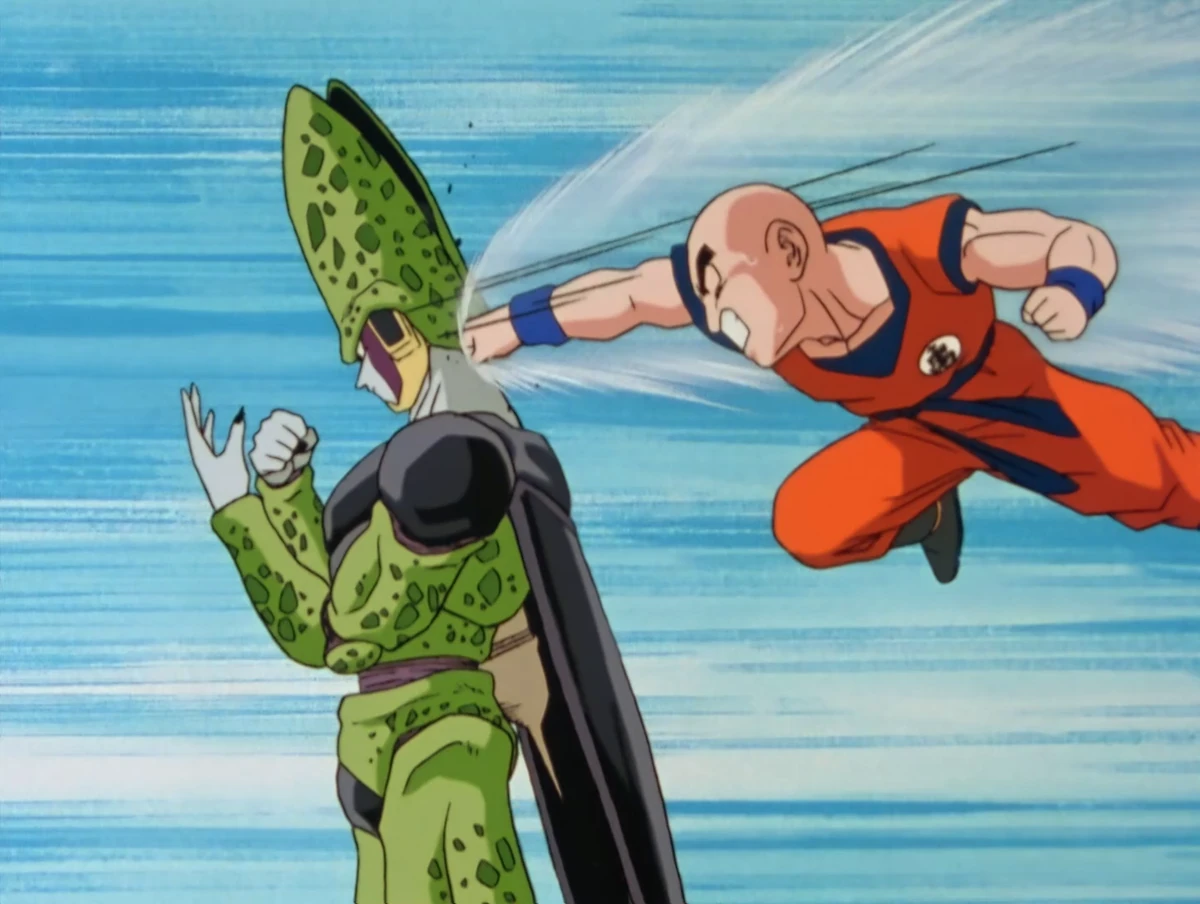 Krilin vs. Cell Dragon Ball Wiki Hispano Fandom