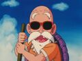 Master Roshi confronting Goku and Chi-Chi