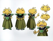 Hoja de diseño de personaje de Kikono para Dragon Ball Super: Broly.