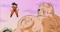 Goku confronts Nappa