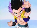 Gotenks in a fighting pose