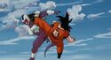 Goku kicks Cooler