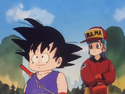 GokuAndBulmaSpotAVillageWithADragonBall