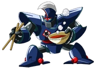 Woolong transformado en un robot.