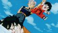 Trunks holding Pans hand up to signify that she is the victor