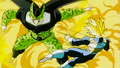 Cell attacks Vegeta