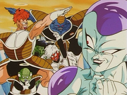 The Ginyu Force (sans Ginyu) and Frieza in Hell