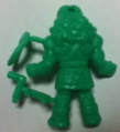 Part 23 Keshi Olibu green figurine backside view