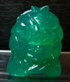 Crazy Bones Yajirobe transparent green figurine