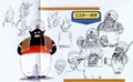 Mr. Popo initial sketches featured in Daizenshuu 4