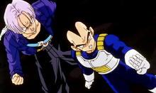 Trunks et Vegeta ouverture porte