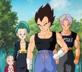 Vendo Trunks conta que é filho de Vegeta e Bulma