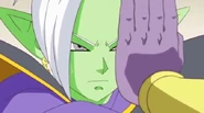 Beerus about to destroy Zamasu