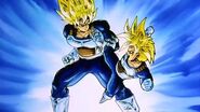 Goku and Gohan sparring in the Hyperbolic Time Chamber