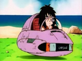 Yajirobe in his hovercar