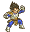 Vegeta's battle stance in Attack of the Saiyans