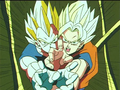 Goku and Vegeta use a Combined Energy Wave