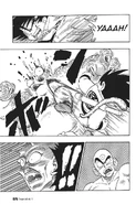 Goku kills Drum with a kick to the face
