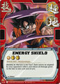 An Energy Shield card in the Bandai CCG