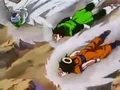 Piccolo, Gohan, Goku flying