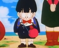 Chi-Chi shows off Gohan's new haircut