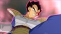 Vegeta's ki forming an aura in Burst Limit