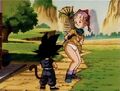 Bulma shows her panties in The Path to Power