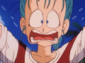 Bulma scared by Bacterian