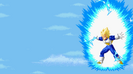 Vegeta prepares a Final Flash in Super Butōden 2