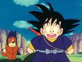 Goku wearing Shu's apparel.