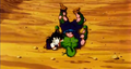 Gohan, devastated at seeing Piccolo in such a fatal condition