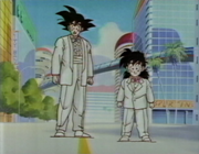 Goku y gohan con esmoquin
