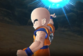 Krillin ready to launch the Spirit Bomb