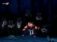 Goku contra los Lobos