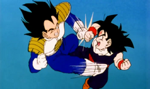 Gohan vs Vegeta sur terre