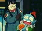 Pilaf and mai paying the shopkeeper