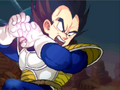 Vegeta charges a Galick Gun in Attack of the Saiyans