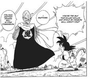 Demon King Piccolo and Goku face off